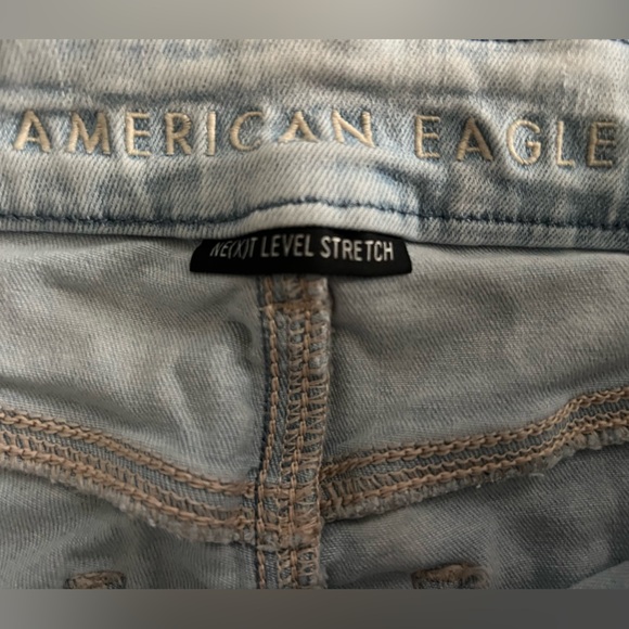 American Eagle Ripped Short Jean Shorts - Picture 2 of 4